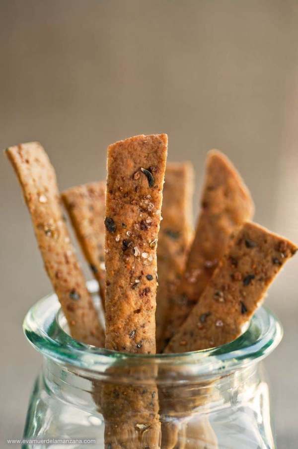Crackers crujientes paleo, sólo tres ingredientes