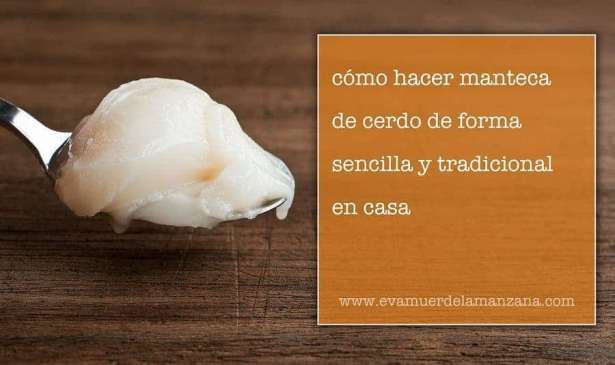Cómo hacer manteca de cerdo