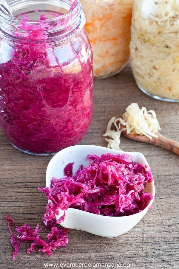 Chucrut crudo fermentado