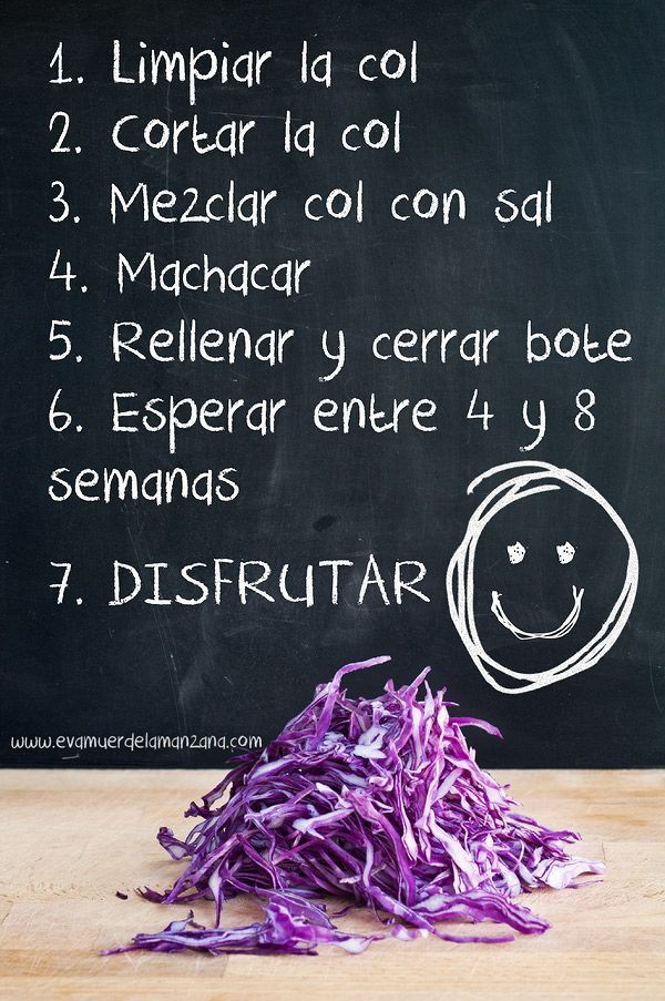Instrucciones para hacer chucrut