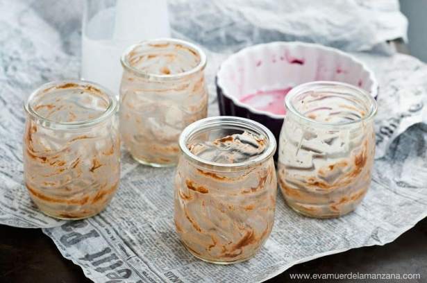Postre cremoso de cacao