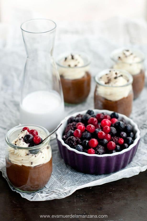 Postre cremoso paleo de chocolate Postre cremoso paleo de chocolate