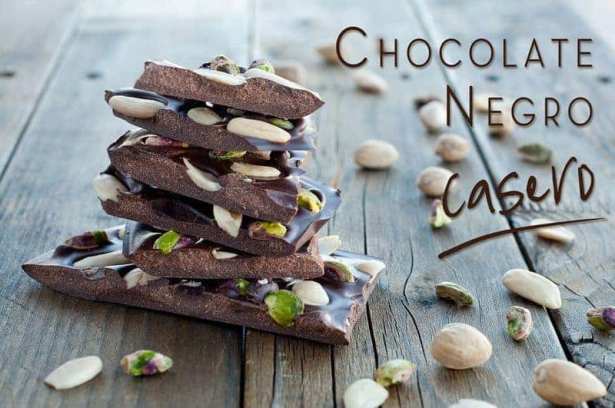 Receta chocolate negro casero (sin lácteos, sin azúcar refinado, paleo)