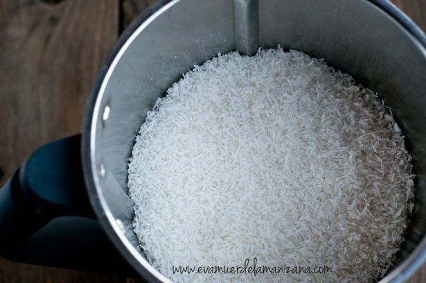 Coco rallado en la thermomix - antes Coco rallado en la thermomix - antes