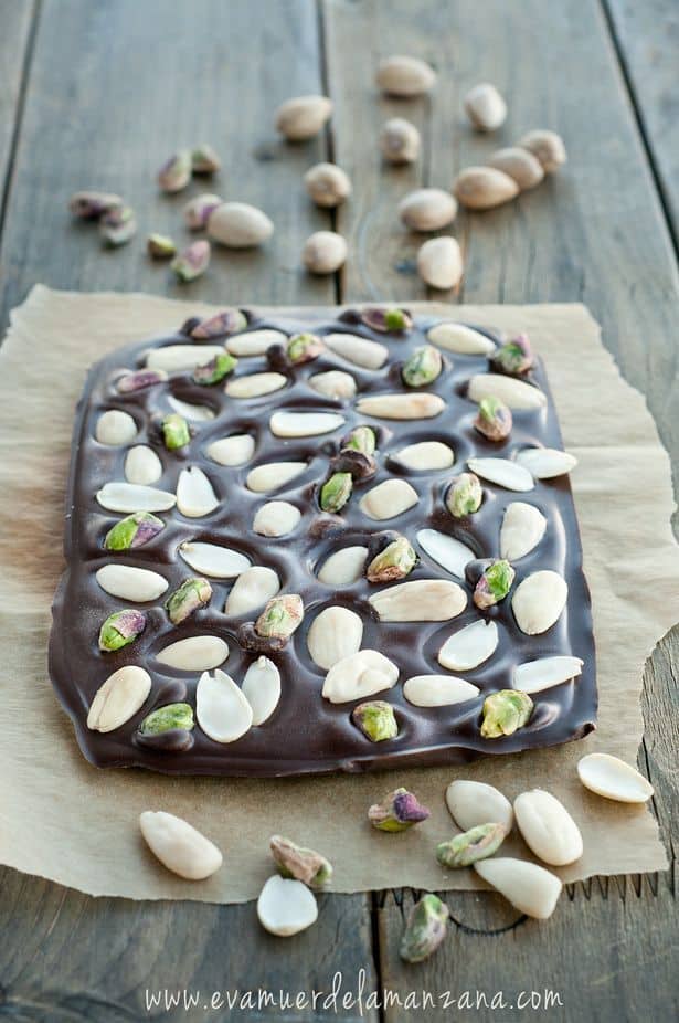 Chocolate negro 90% con manteca de cacao y cacao en polvo