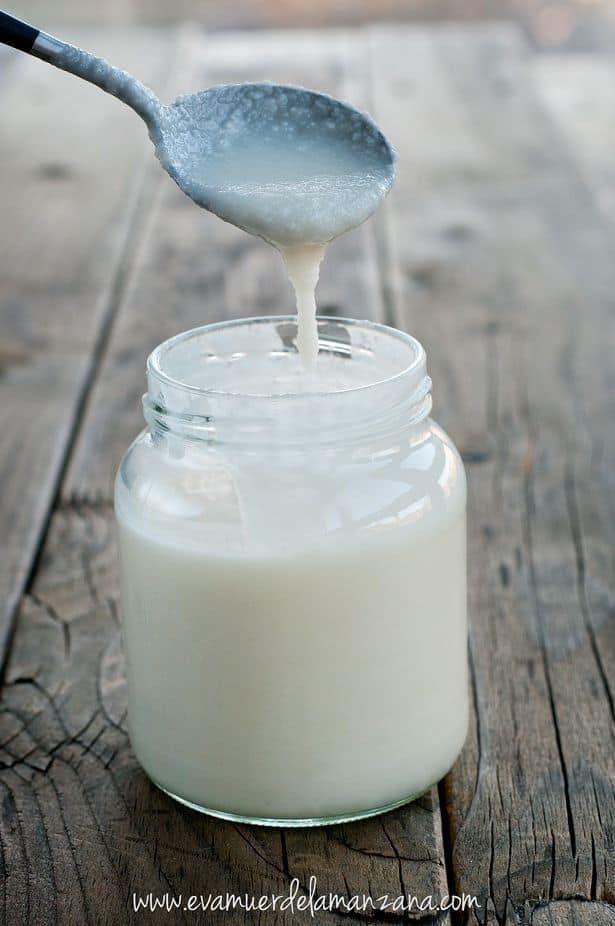 El producto final, una deliciosa y saludable manteca de coco