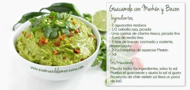 Guacamole con Merkén y Bacon