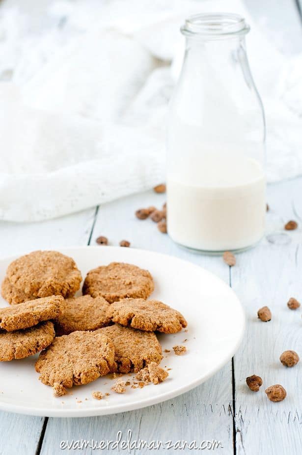 Galletas de pulpa de chufa, mantequilla y canela Galletas de pulpa de chufa, mantequilla y canela