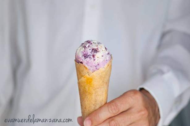Helado de cheesecake sin azúcar refinado Helado de cheesecake sin azúcar refinado