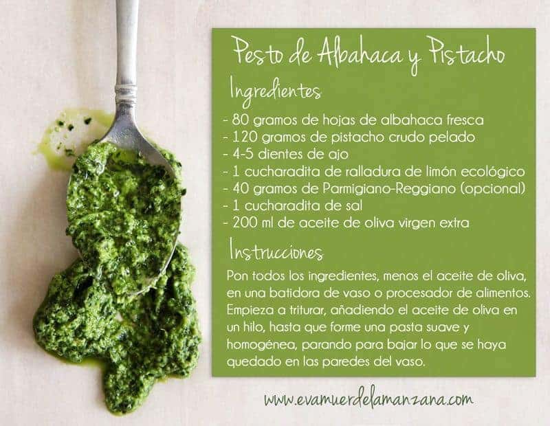 Mini Receta: Pesto de Albahaca y Pistacho