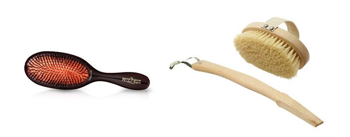 Regalos: cepillo para el cuerpo y cepillo de cerdas de jabalí Regalos: cepillo para el cuerpo y cepillo de cerdas de jabalí