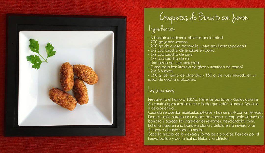 Comparte con Eva: Croquetas de Boniato con Jamón
