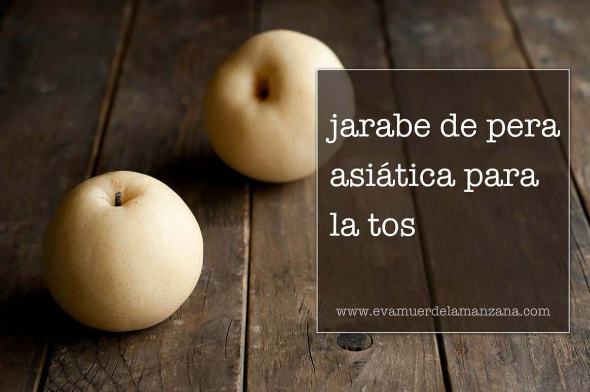 Receta de jarabe de pera asiática para la tos