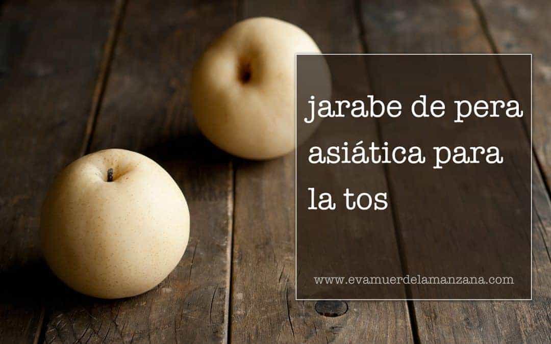 Jarabe de pera asiática para la tos