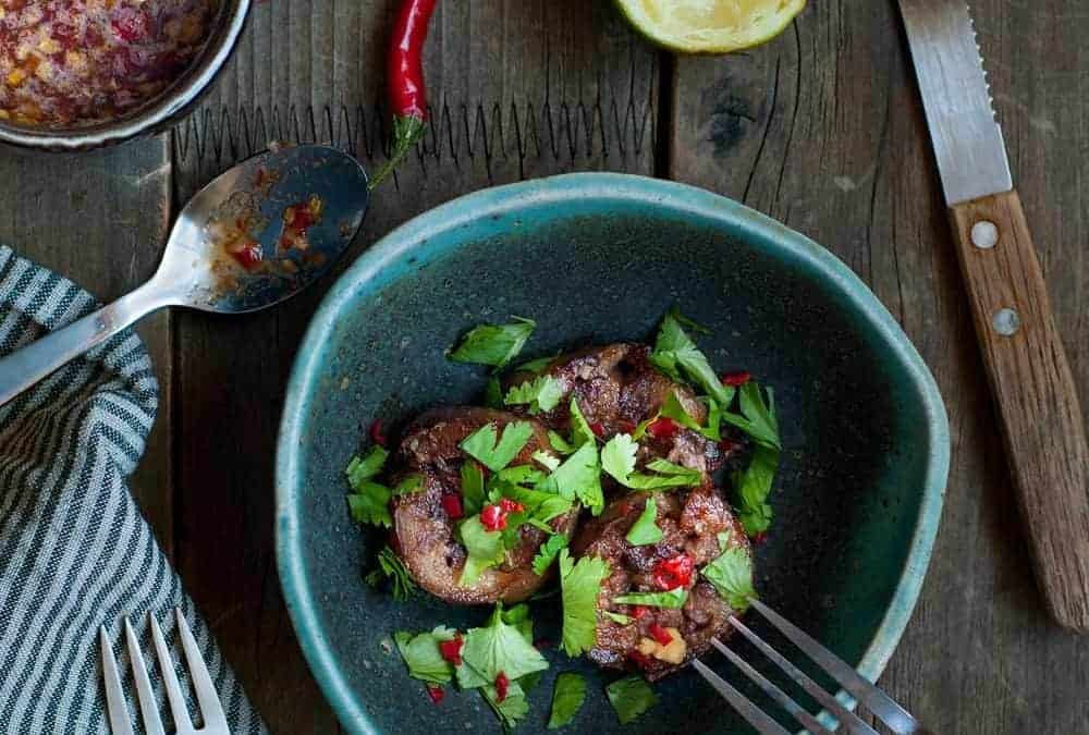 Rabitos de cerdo estilo Thai en slow cooker